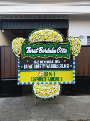 Papan Bunga Duka di Langowan Utara