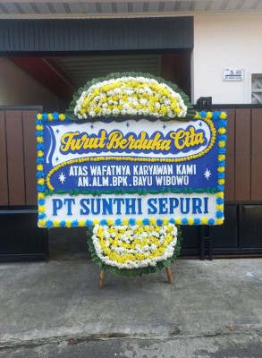 Papan Bunga Duka di Langowan Utara